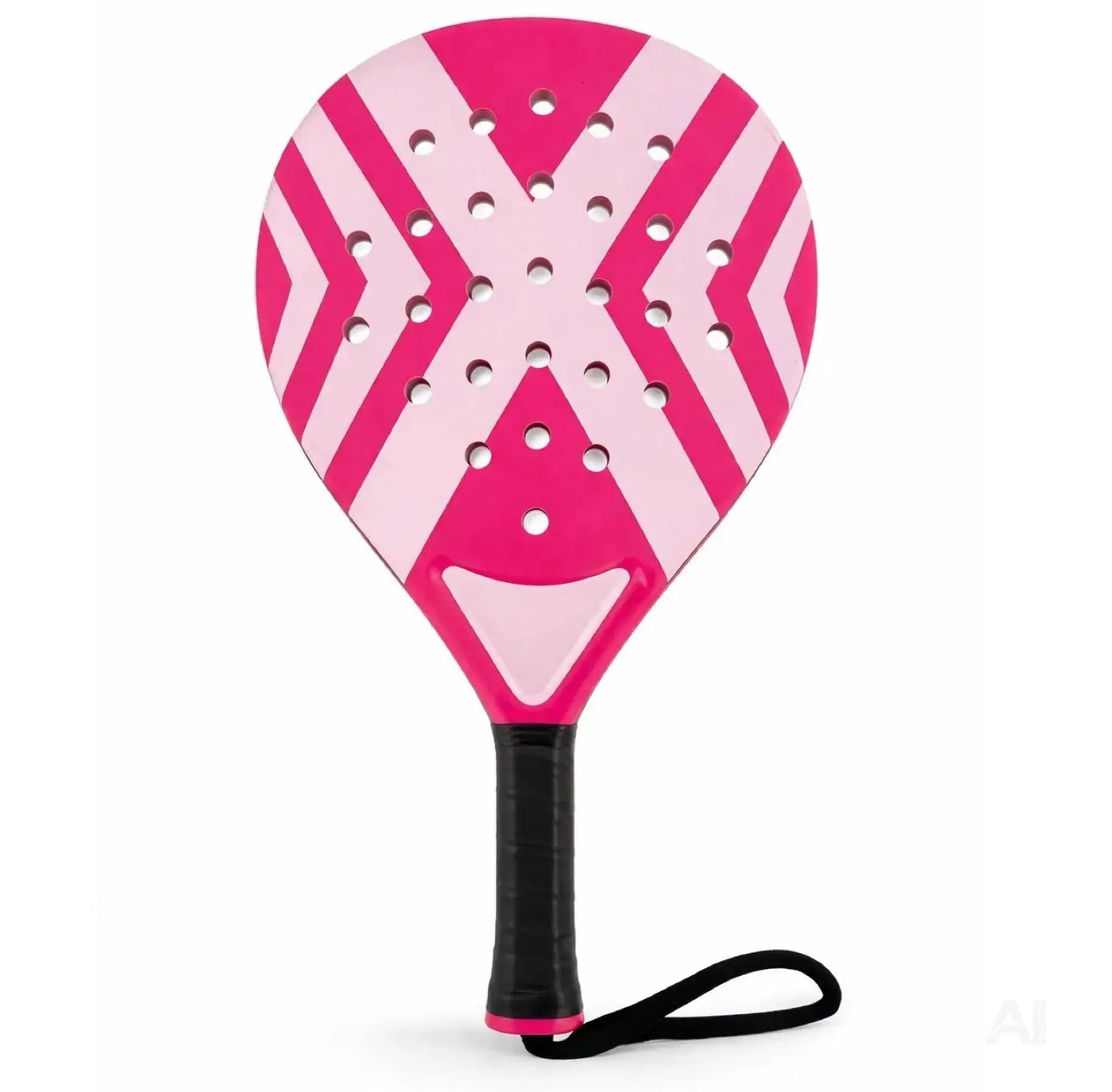 Padel Tennis Schläger für Anfänger & Fortgeschrittene – Padelschläger Set Erwachsene Profi Racket (Pink)