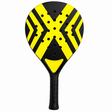Padelschläger Set Tennis Schläger für Anfänger & Fortgeschrittene – Erwachsene Profi Racket Padel Schläger (Gelb)