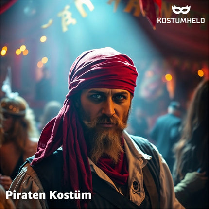 Pirat Schärpe – Klassisches Piraten-Accessoire für Fasching, Karneval & Mottopartys