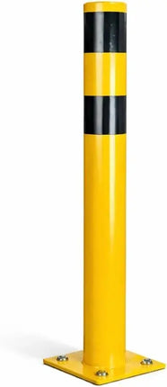 Rammschutzpoller 100 cm aus Stahl, Ø 60 mm – Absperrpfosten für Lager, Garage und Hof