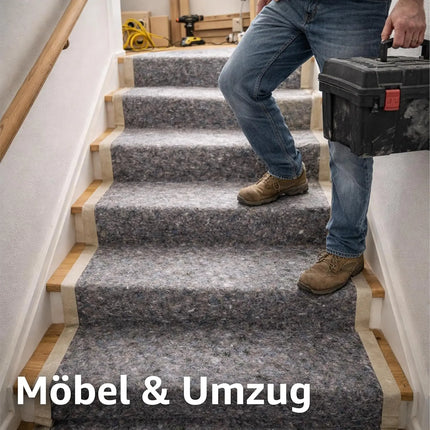 Rutschfestes Abdeckvlies 50m x 1m 180g/m² – Reißfestes Malervlies für Boden- & Möbelschutz – Allzweckvlies für Renovierung, Umzug und Malerarbeiten