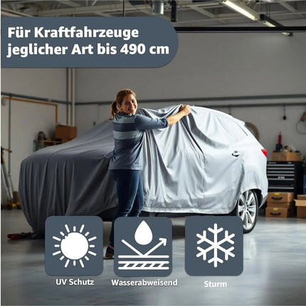 SUV Universal Autoplane 490x190x180cm Autoschutzhülle Vollgarage Auto Garage Abdeckung - Car Cover - Abdeckplane wasserdicht - Autoabdeckung - Outdoor & Indoor -