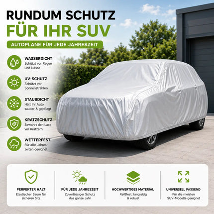 SUV Universal Autoplane 490x190x180cm Autoschutzhülle Vollgarage Auto Garage Abdeckung - Car Cover - Abdeckplane wasserdicht - Autoabdeckung - Outdoor & Indoor -