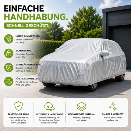 SUV Universal Autoplane 490x190x180cm Autoschutzhülle Vollgarage Auto Garage Abdeckung - Car Cover - Abdeckplane wasserdicht - Autoabdeckung - Outdoor & Indoor -