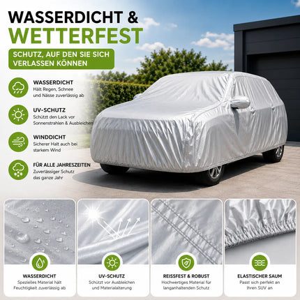 SUV Universal Autoplane 490x190x180cm Autoschutzhülle Vollgarage Auto Garage Abdeckung - Car Cover - Abdeckplane wasserdicht - Autoabdeckung - Outdoor & Indoor -