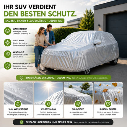 SUV Universal Autoplane 490x190x180cm Autoschutzhülle Vollgarage Auto Garage Abdeckung - Car Cover - Abdeckplane wasserdicht - Autoabdeckung - Outdoor & Indoor -