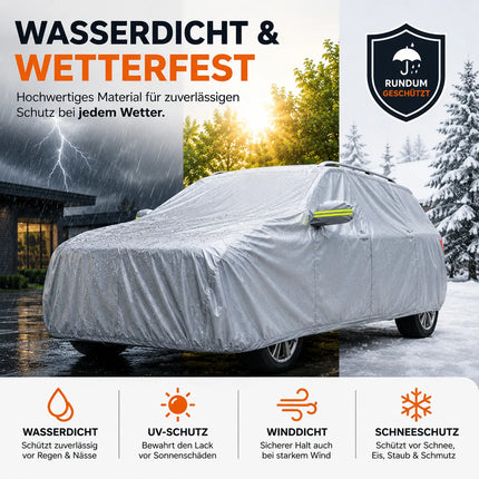 SUV Wasserdichte Autoschutzhülle 490x190x180cm für Schutz & Abdeckung von Auto, PKW - Fahrzeug: Autoplane in Einheitsgröße