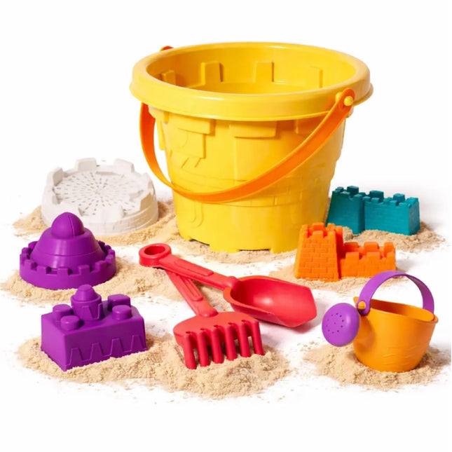 Sandspielzeug Set für Kinder – Sandkastenspielzeug mit Sandförmchen, Schaufel, Rechen & Sieben für Jungen & Mädchen (11 teilig)