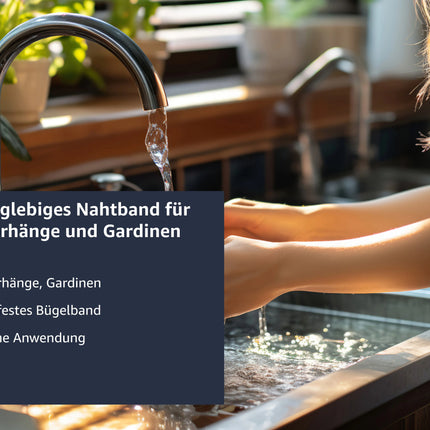 Saumband 30 meter - Bügelband zum Aufbügeln & kürzen von Textilien - Kleidung - Gardinen - waschfest