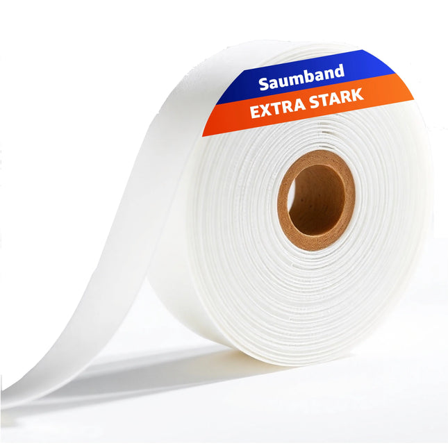 Saumband 64 meter - Bügelband zum Aufbügeln & kürzen von Textilien - Kleidung - Gardinen - waschfest - TK Gruppe® Offizieller Onlineshop