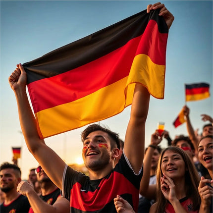 Schminkstift Deutschland Fan schwarz, rot, gelb (Gold), als Deko, Dekoration, Partydeko für Fußball