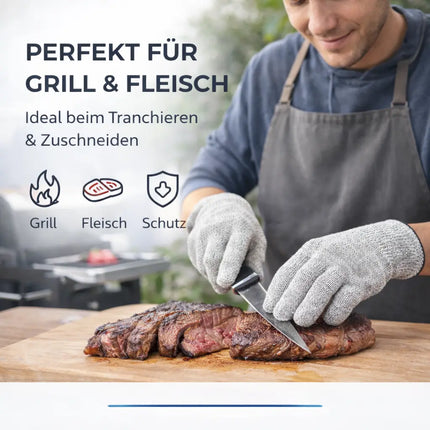 Schnittschutzhandschuhe EN 388 - Unisex Größe 10 - Schnittfeste Handschuhe & Küchenhandschuhe