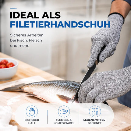 Schnittschutzhandschuhe EN 388 - Unisex Größe 10 - Schnittfeste Handschuhe & Küchenhandschuhe