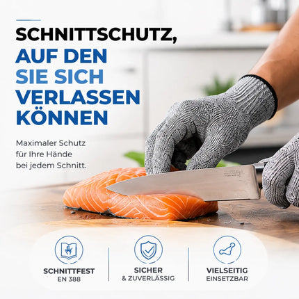 Schnittschutzhandschuhe EN 388 - Unisex Größe 10 - Schnittfeste Handschuhe & Küchenhandschuhe