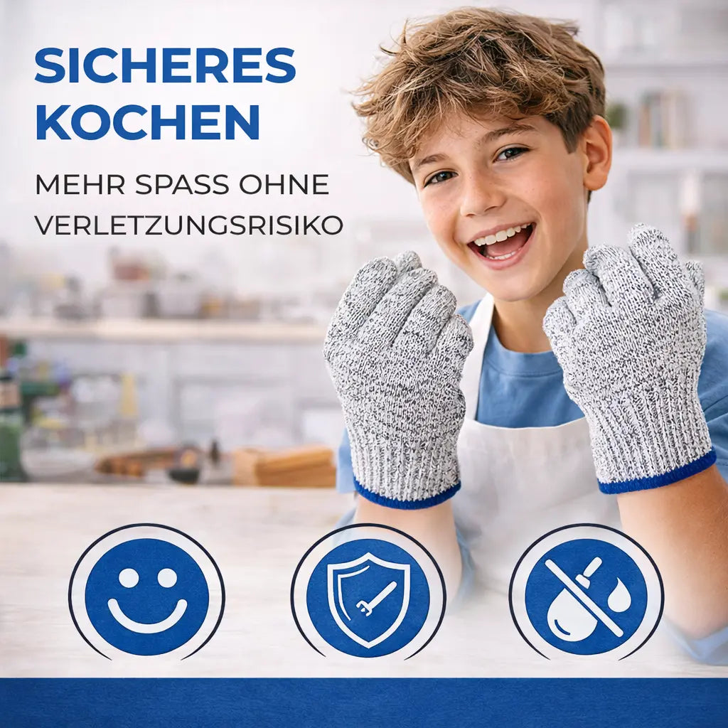 schnittfeste handschuhe küche Schnittschutzhandschuhe EN 388 – schnittfest für Küche – Kinder ab 8 – TK Gruppe® Offizieller Onlineshop