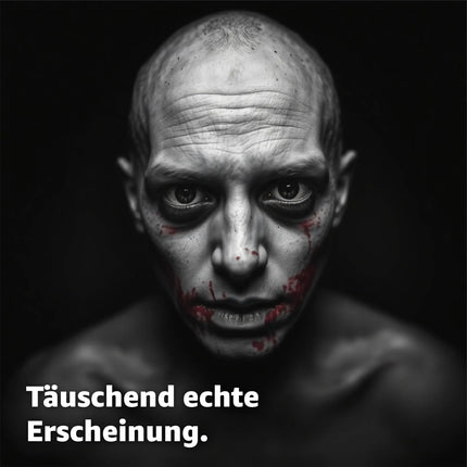 Schwarz Farbige & Geprüfte Kontaktlinsen - Grußlige Tageslinsen für Halloween & Fasching - ohne Stärke - Vampir & Dracula (Schwarz)