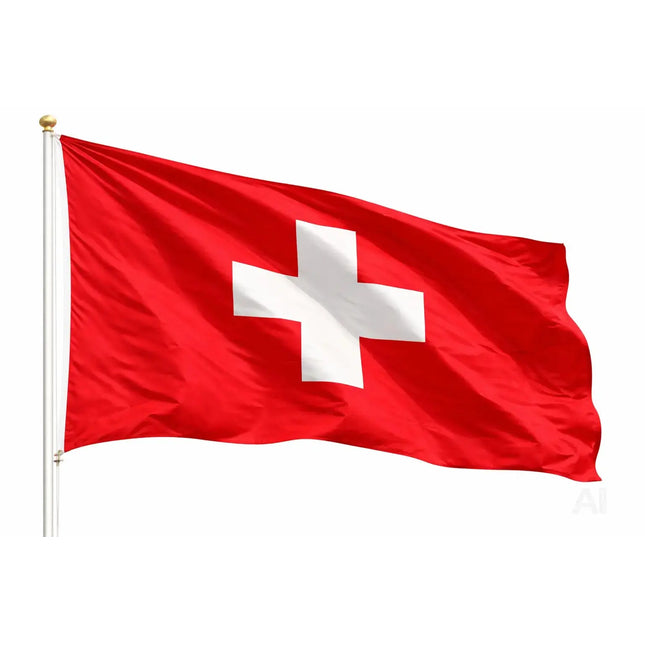 Schweiz Flagge 90x150 cm – WM 2026 Fahne Fanartikel aus strapazierfähigem Polyester