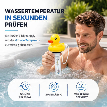 Schwimmendes Pool Thermometer – Wasserthermometer für Pool, Whirlpool & Schwimmbad mit präziser – Detailansicht 3