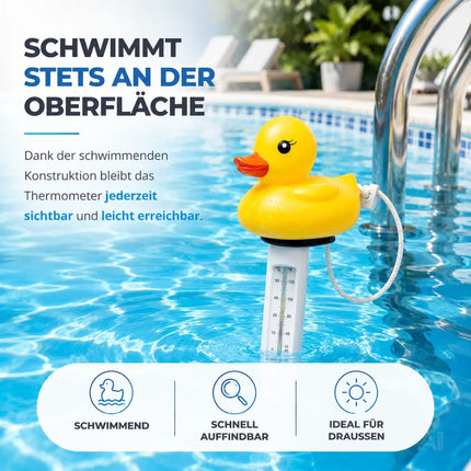 Schwimmendes Pool Thermometer – Wasserthermometer für Pool, Whirlpool & Schwimmbad mit präziser – Detailansicht 6
