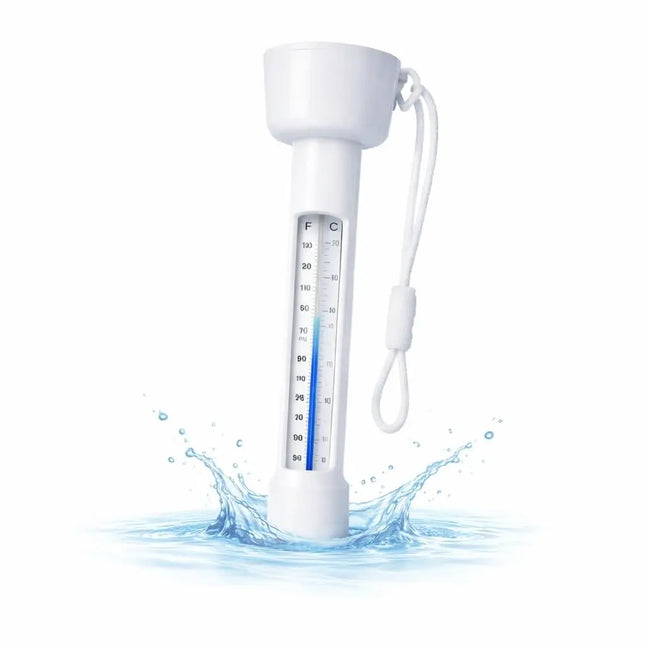 Schwimmendes Pool Thermometer – Wasserthermometer für Pool, Whirlpool & Schwimmbad mit präziser Temperaturmessung (Standard)