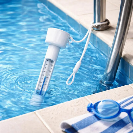Schwimmendes Pool Thermometer – Wasserthermometer für Pool, Whirlpool & Schwimmbad mit präziser Temperaturmessung (Standard)