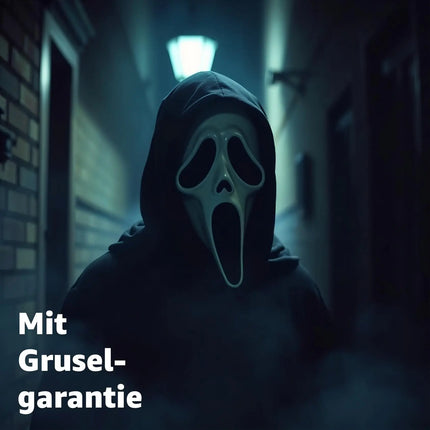 Scream Maske Ghostmaske für Herren & Damen als Kostüm für Halloween