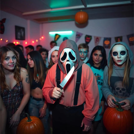 Scream Maske Ghostmaske für Herren & Damen als Kostüm für Halloween