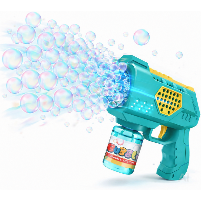 Seifenblasenpistole für Kinder & Erwachsene – automatische Seifenblasen Maschine mit Tank