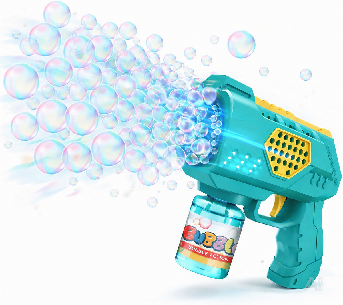 Seifenblasenpistole für Kinder & Erwachsene – automatische Seifenblasen Maschine mit Tank für Hochzeit, Geburtstag & Party