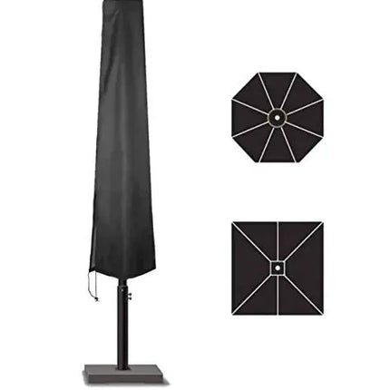 Sonnenschirm Abdeckhaube Hülle bis 160 cm Plane Abdeckplane, Schutzhülle schwarz - aus Polyester
