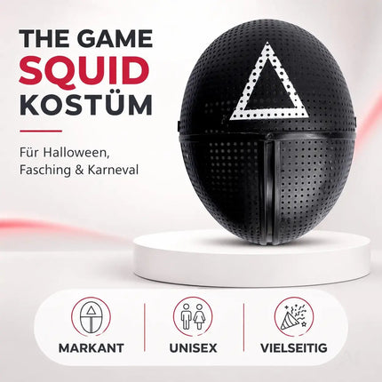 Squid Game Maske Dreieck - für Halloween, Fasching & Karneval
