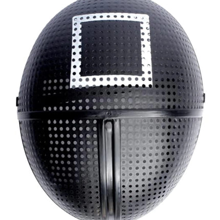 Squid Game Maske Viereck - + 1x Spielkarte für Halloween, Fasching & Karneval - TK Gruppe® Offizieller Onlineshop