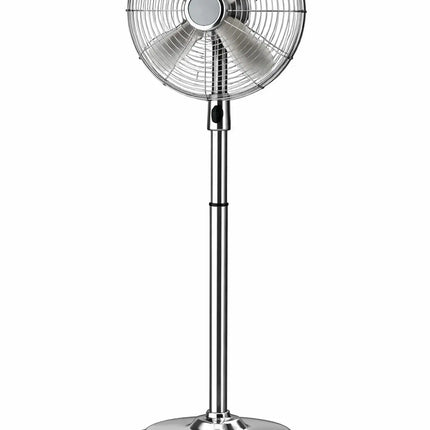 Standventilator aus Metall – Design Bodenventilator extra leise mit 3 Leistungsstufen – Windmaschine mit verstellbarem Neigungswinkel (Standventilator Ø 40 cm)