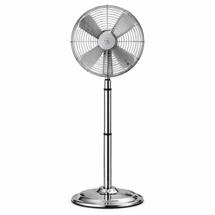 Standventilator extra leise aus Metall – Design Windmaschine mit 3 Leistungsstufen – Bodenventilator für starke Luftzirkulation (Standventilator Ø 40 cm)