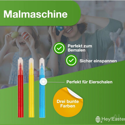 Ostern Schablone inkl.  Malstifte / Stifte, zum Bemalen für Ostern Ostereier Ostereierfarben
