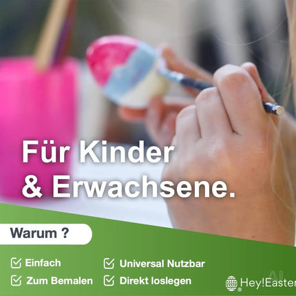 Ostern Schablone inkl.  Malstifte / Stifte, zum Bemalen für Ostern Ostereier Ostereierfarben