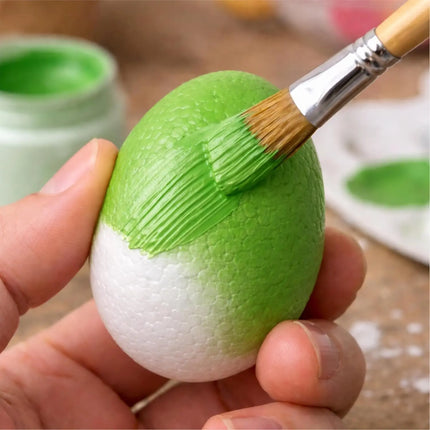 Styroporeier 6 cm – Eier aus Styropor – Plastikeier zum Bemalen – Ostereier aus Kunststoff, Kunststoffeier, zum Basteln – Eier als Deko Dekoration an Ostern