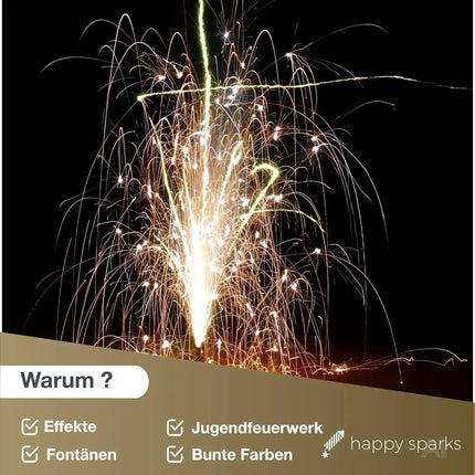Summer Fountains - 5-teiliges Gartenfeuerwerkssortiment - Jugendfeuerwerk Kat. F1