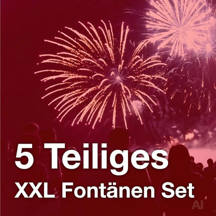 Summer Fountains - 5-teiliges Gartenfeuerwerkssortiment - Jugendfeuerwerk Kat. F1