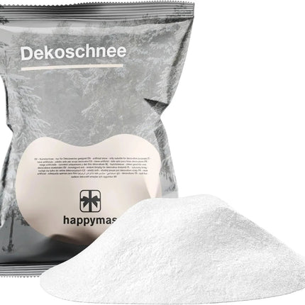 Täuschend echter Kunstschnee, Schnee weich und fluffig - glitzernder Dekoschnee für Dekoration