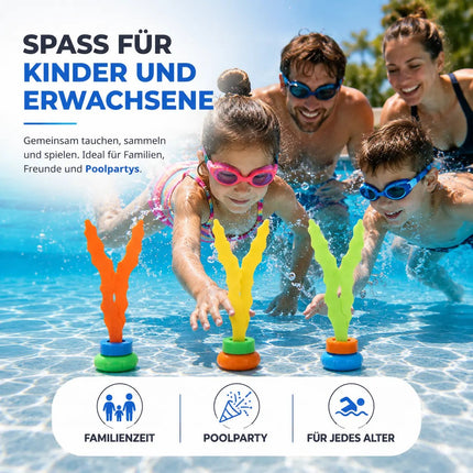 Tauchringe & Tauchstäbe für Kinder & Erwachsene – Wasserspielzeug für Pool, Schwimmbad – Detailansicht 5