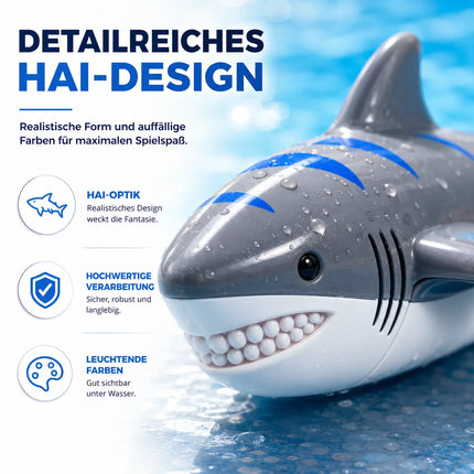 Tauchringe & Tauchstäbe für Kinder & Erwachsene – Wasserspielzeug für Pool, Schwimmbad & Tauchspiele (4x Hai)