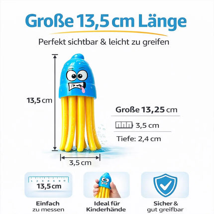 Tauchringe & Tauchstäbe für Kinder & Erwachsene – Wasserspielzeug für Pool, Schwimmbad & Tauchspiele (6x Quallen)