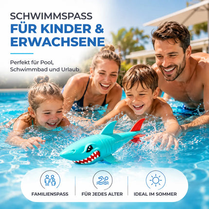 Tauchringe & Tauchstäbe für Kinder & Erwachsene – Wasserspielzeug für Pool, Schwimmbad & Tauchspiele (XXL Hai)