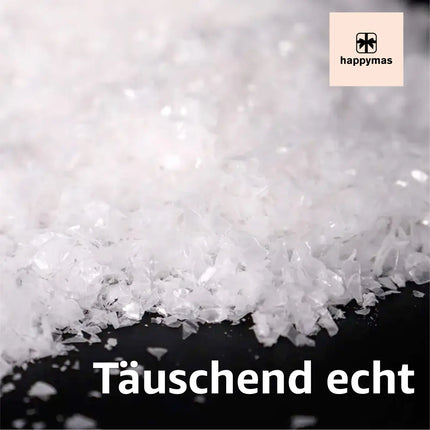 Täuschend echter Kunstschnee, Schnee weich und fluffig - glitzernder Dekoschnee für Dekoration - Deko Streuschnee Weihnachten - TK Gruppe® Offizieller Onlineshop