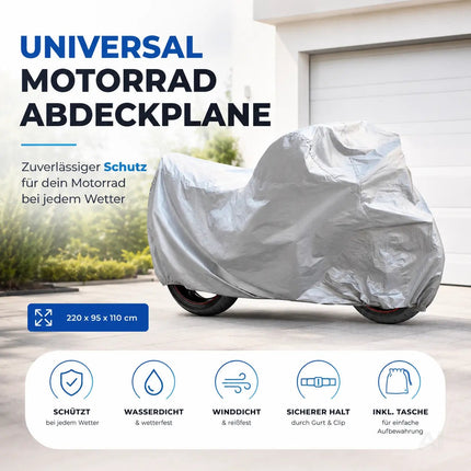 Universal Motorradplane Abdeckplane Outdoor - Zubehör Motorradabdeckung