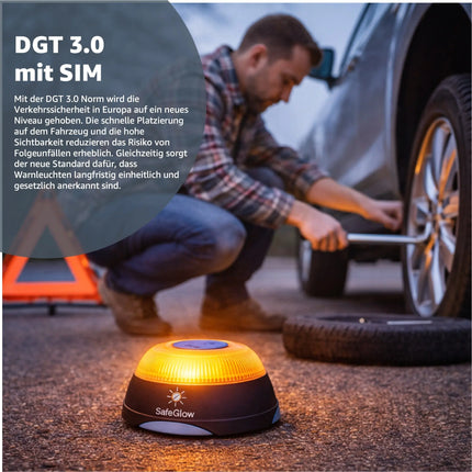 V16 DGT 3.0 Notfall-Warnleuchte mit SIM Karte – IDIADA PC21020060 – Pflicht ab 2026 in Spanien