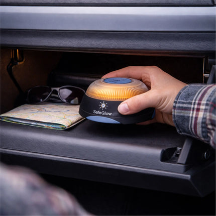 V16 DGT 3.0 Warnleuchte mit integrierter SIM – LED-Notfalllicht für Spanien 2026 – IDIADA Zulassung