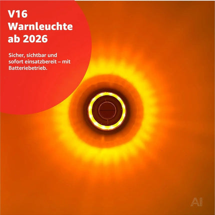V16 Notlicht – Warndreieck Alternative & Sicherheitsleuchte – EU Zulassung – Pannenhilfe – Detailansicht 5