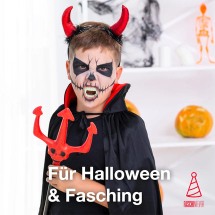 Vampir Kostüm - Umhang schwarz mit Kaputze - Verkleidung für Halloween & Fasching & Karneval - Kinder & Erwachsene (Kopie)